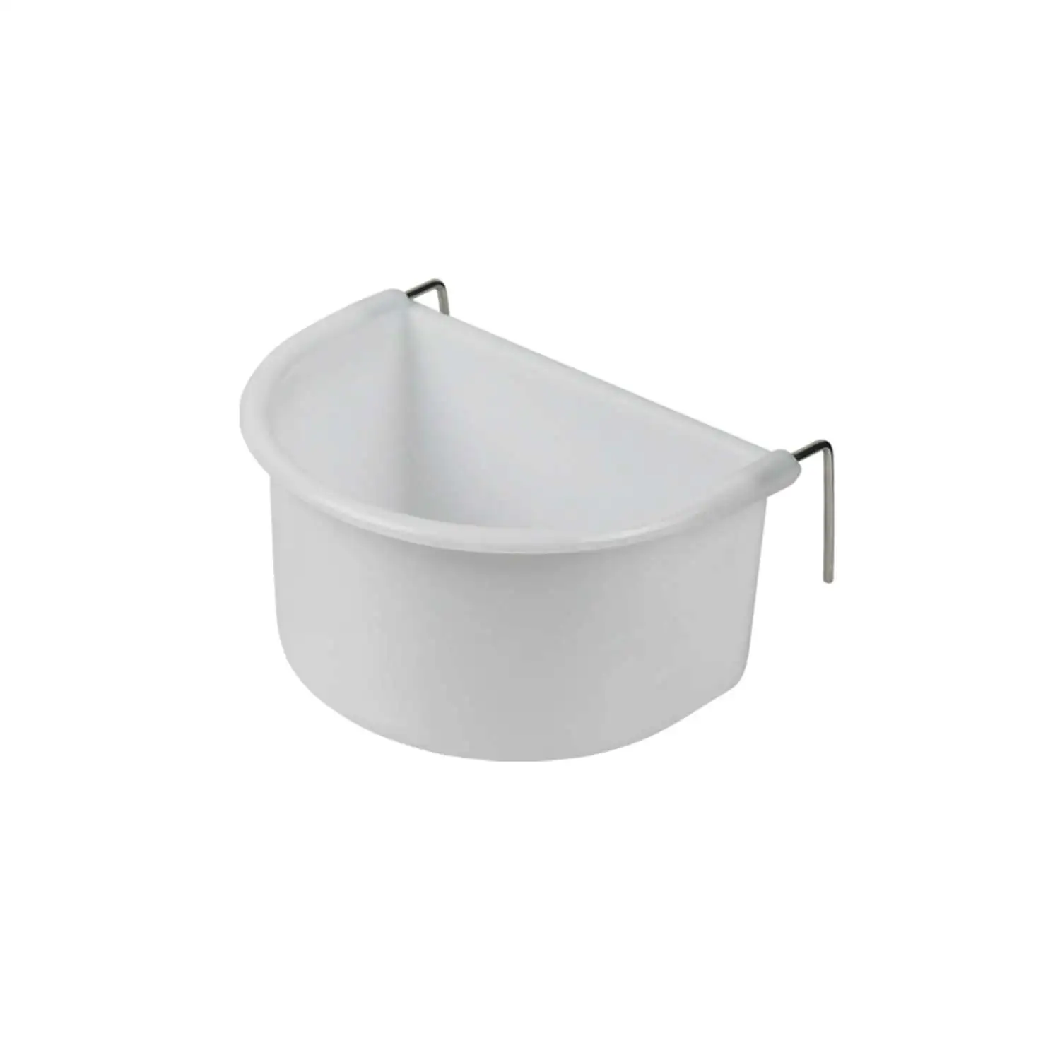 Hvid Foderkop med metalkrog 75 ml